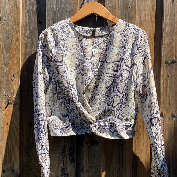 Idem / Idtto Snake Print Blouse – Size M - Picture 1 of 12